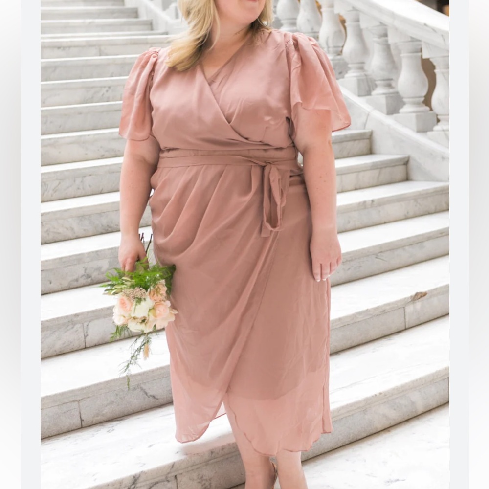 Ivy City Co. Lillie dress Dusty Rose 1X.